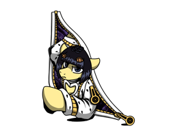 Size: 2560x2048 | Tagged: safe, artist:sugar morning, species:pony, anime, bruno buccellati, bruno bucciarati, bust, clothing, colored, crossover, gijinka, hairpin, jojo's bizarre adventure, male, meme, ponified, simple background, solo, stallion, sticky fingers, transparent background, void, zipper