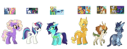 Size: 2200x852 | Tagged: safe, artist:unoriginai, idw, character:ahuizotl, character:autumn blaze, character:luster dawn, character:moondancer, character:night glider, character:shining armor, character:smolder, character:soarin', character:sunset shimmer, character:thorax, character:zecora, oc, parent:ahuizotl, parent:autumn blaze, parent:luster dawn, parent:moondancer, parent:night glider, parent:shining armor, parent:smolder, parent:sunset shimmer, parent:thorax, parent:zecora, species:centaur, species:changeling, species:changepony, species:deer, species:dracony, species:dragon, species:pony, species:reformed changeling, episode:amending fences, episode:rainbow falls, episode:the cutie map, episode:the last problem, episode:to where and back again, equestria girls:mirror magic, g4, my little pony: friendship is magic, my little pony:equestria girls, crack shipping, cute, hybrid, interspecies offspring, magical gay spawn, magical lesbian spawn, offspring, older, older smolder, original species, parents:fleetdawn, parents:shiningdancer, parents:smoldershimmer, parents:soarax, parents:zecorazotl, shipping, simple background, taur, transparent background
