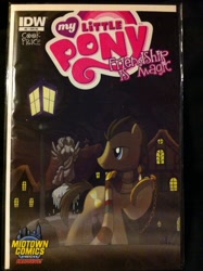 Size: 1936x2592 | Tagged: safe, idw, character:doctor whooves, character:time turner, comic book, merchandise, weeping angel