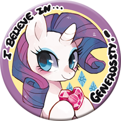 Size: 300x300 | Tagged: safe, artist:suikuzu, character:rarity, button, gem, hoof hold, ruby, simple background, solo, transparent background
