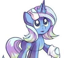 Size: 1024x768 | Tagged: safe, artist:karzahnii, character:princess luna, species:pony, species:unicorn, g4, clothing, cute, female, filly, simple background, socks, solo, white background, woona