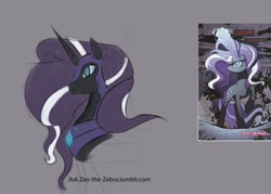 Size: 1280x914 | Tagged: safe, artist:zeo, idw, character:nightmare rarity, character:rarity, 30 minute art challenge, armor