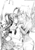 Size: 684x985 | Tagged: safe, artist:tsurukinoki, character:gilda, character:pinkie pie, ship:gildapie, female, grayscale, humanized, lesbian, monochrome, shipping, winged humanization