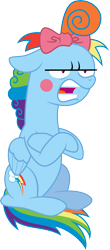 Size: 3000x6804 | Tagged: safe, artist:jeatz-axl, idw, character:rainbow dash, .svg available, idw showified, rainbow dash always dresses in style, simple background, solo, transparent background, unamused, unibrow, vector