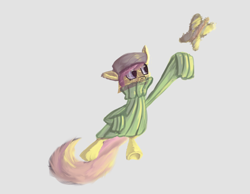 Size: 2250x1750 | Tagged: safe, artist:timeforsp, idw, character:fluttershy, clothing, micro-series, solo, sweater, sweatershy
