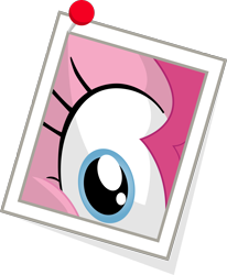 Size: 1584x1925 | Tagged: safe, artist:stainless33, idw, character:pinkie pie, eye, simple background, solo, transparent background, vector