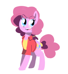 Size: 610x663 | Tagged: safe, artist:karzahnii, character:pinkie pie, clothing, solo