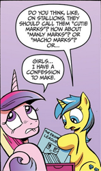 Size: 282x476 | Tagged: safe, idw, character:lemony gem, character:princess cadance, out of context, the equine league