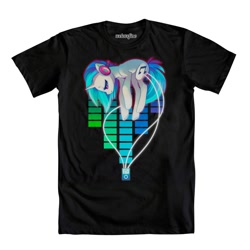 Size: 1000x1000 | Tagged: safe, artist:sambragg, official, character:dj pon-3, character:vinyl scratch, clothing, shirt, solo, t-shirt, welovefine