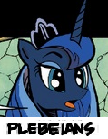 Size: 119x152 | Tagged: safe, idw, character:princess luna, expand dong, exploitable meme, meme, picture for breezies, plebeian, reaction image, solo