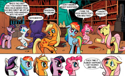 Size: 800x490 | Tagged: safe, idw, character:applejack, character:blues, character:braeburn, character:flash sentry, character:fluttershy, character:noteworthy, character:pinkie pie, character:rainbow dash, character:rarity, character:twilight sparkle, character:twilight sparkle (alicorn), species:alicorn, species:pony, ship:braejack, ship:flashlight, applecest, exploitable meme, female, implied flash sentry, incest, male, mane 6 interests, mane six, mare, meme, rariworthy, shipping, straight