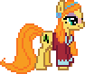 Size: 94x82 | Tagged: safe, artist:anonycat, idw, character:wheat grass, desktop ponies, animated, pixel art, simple background, solo, transparent background
