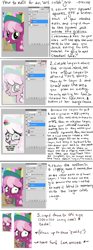 Size: 1026x2753 | Tagged: safe, artist:mcponyponypony, edit, character:cheerilee, collaboration, editing, editing tutorial, grid, how to draw, solo, tutorial