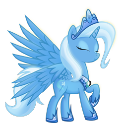 Size: 11184x11076 | Tagged: safe, artist:rainbownspeedash, idw, character:trixie, species:alicorn, species:pony, absurd resolution, eyeshadow, mirror universe, princess of humility, race swap, simple background, solo, transparent background, trixiecorn