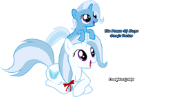 Size: 1920x1080 | Tagged: safe, artist:darkwolfmx, idw, character:trixie, oc, daughter, female, filly, filly trixie, like mother like daughter, mother, mother and daughter, parent, younger