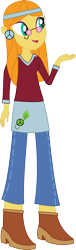 Size: 526x1735 | Tagged: safe, artist:sketchmcreations, idw, character:wheat grass, my little pony:equestria girls, clothing, equestria girls-ified, hippie, inkscape, simple background, solo, transparent background, vector