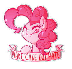 Size: 733x703 | Tagged: safe, artist:catitty, character:pinkie pie, old banner, solo