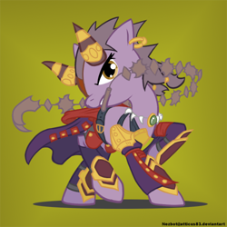 Size: 500x500 | Tagged: safe, artist:atticus83, crossover, cryx, ponified, solo, vector, warmachine, warmahordes