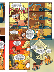 Size: 720x960 | Tagged: safe, idw, character:applejack, comic, idw advertisement, preview, swirly glasses, tadwell