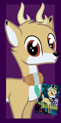 Size: 683x1368 | Tagged: safe, artist:brinazzle, idw, character:bramble, species:deer, animal in mlp form, idw showified, show accurate, solo, vector