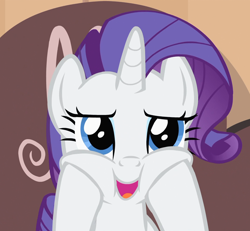Size: 1168x1079 | Tagged: safe, screencap, character:rarity, episode:rarity takes manehattan, g4, my little pony: friendship is magic, faec, marshmallow, rarity is a marshmallow, solo, squishy cheeks