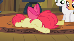 Size: 1366x768 | Tagged: safe, screencap, character:apple bloom, character:scootaloo, character:sweetie belle, species:pegasus, species:pony, episode:family appreciation day, g4, my little pony: friendship is magic, cutie mark crusaders, faceplant