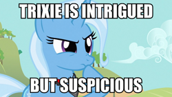 Size: 800x450 | Tagged: safe, screencap, character:trixie, species:pony, species:unicorn, episode:magic duel, g4, my little pony: friendship is magic, female, image macro, mare, meme, solo, trixie yells at everything