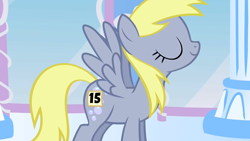 Size: 1280x720 | Tagged: safe, screencap, character:derpy hooves, species:pegasus, species:pony, episode:sonic rainboom, g4, my little pony: friendship is magic, 15, cropped, female, mare