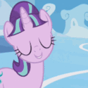 Size: 125x125 | Tagged: safe, screencap, character:starlight glimmer, species:pony, species:unicorn, episode:the cutie re-mark, animated, blinking, cute, female, glimmerbetes, head tilt, mare, open mouth, starlight's tilt