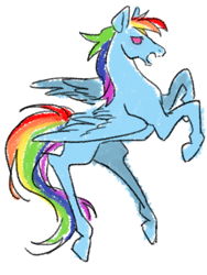 Size: 500x666 | Tagged: safe, artist:kairean, character:rainbow dash, simple background, sketch, solo, white background