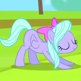 Size: 284x284 | Tagged: safe, screencap, character:flitter, species:pegasus, species:pony, episode:rainbow falls, g4, my little pony: friendship is magic, animated, background pony, glutes