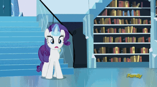 Size: 500x277 | Tagged: safe, screencap, character:rarity, character:shining armor, character:spike, character:starlight glimmer, episode:the crystalling, g4, my little pony: friendship is magic, animated, barrier, beam, deflecting, discovery family logo, gritted teeth, hammerspace, it keeps happening, levitation, loop, magic, mirror, shield, telekinesis, wink