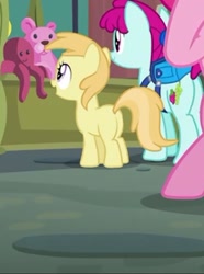 Size: 714x959 | Tagged: safe, screencap, character:pinkie pie, character:ruby splash, species:earth pony, species:pony, episode:the gift of the maud pie, g4, my little pony: friendship is magic, background pony, cropped, duo focus, female, filly, mare, unnamed pony