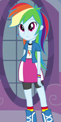 Size: 300x600 | Tagged: safe, screencap, character:rainbow dash, my little pony:equestria girls, cropped, solo
