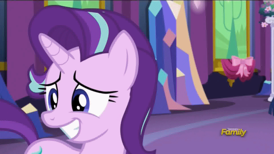 Size: 960x540 | Tagged: safe, screencap, character:starlight glimmer, character:twilight sparkle, character:twilight sparkle (alicorn), species:alicorn, species:human, species:pony, episode:no second prances, g4, my little pony: friendship is magic, spoilers for another series, animated, choking, creepy smile, crossover, discovery family logo, fake smile, female, kylo ren, magic, magical encouragement, mare, smiling, star wars, star wars: the force awakens, telekinesis, the force