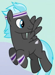 Size: 331x445 | Tagged: safe, screencap, species:pegasus, species:pony, episode:it ain't easy being breezies, g4, my little pony: friendship is magic, cropped, male, solo, stallion, thunderclap