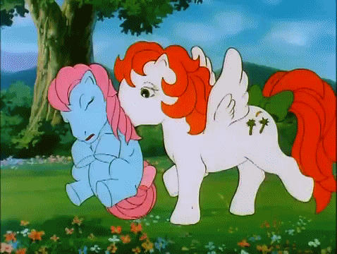 Size: 478x360 | Tagged: safe, screencap, character:baby cuddles, character:paradise, episode:the revolt of paradise estate, g1, my little pony 'n friends, animated