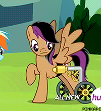 Size: 200x220 | Tagged: safe, screencap, character:rainbow dash, character:stellar eclipse, species:pegasus, species:pony, episode:trade ya, g4, my little pony: friendship is magic, animated, gif, stomach growl