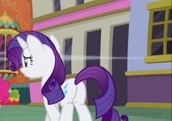 Size: 584x412 | Tagged: safe, screencap, character:rarity, species:pony, episode:spice up your life, g4, my little pony: friendship is magic, cropped, female, mare, plot, rearity
