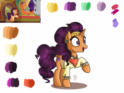 Size: 1280x960 | Tagged: safe, artist:cherryblossom103, screencap, character:rarity, character:saffron masala, species:pony, episode:spice up your life, g4, my little pony: friendship is magic, color palette, the tasty treat