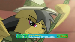 Size: 1437x805 | Tagged: safe, screencap, character:daring do, species:pony, episode:stranger than fanfiction, discovery family logo, promo