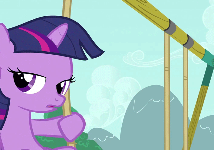Size: 707x497 | Tagged: safe, screencap, character:twilight sparkle, episode:a canterlot wedding, g4, my little pony: friendship is magic, animated, filly twilight sparkle, flashback, solo, swing