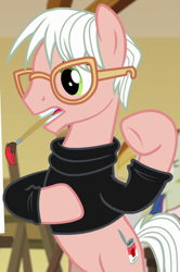 Size: 642x968 | Tagged: safe, screencap, species:pony, episode:on your marks, g4, my little pony: friendship is magic, andy warhol, background pony, pop art (character), solo