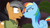 Size: 1600x900 | Tagged: safe, screencap, character:quibble pants, character:rainbow dash, species:pony, ship:quibbledash, episode:stranger than fanfiction, duo, looking at each other, looking at someone, out of context, shipping fuel