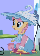 Size: 161x222 | Tagged: safe, screencap, character:swan song, species:earth pony, species:pony, episode:sweet and elite, g4, my little pony: friendship is magic, background pony, cropped, female, mare, solo