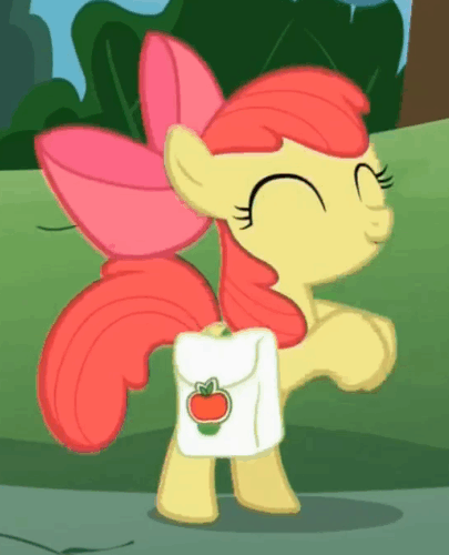 Size: 405x500 | Tagged: safe, screencap, character:apple bloom, species:pony, episode:the cart before the ponies, g4, my little pony: friendship is magic, adorabloom, animated, cute, hoofy-kicks, loop