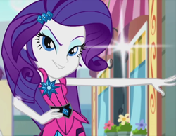 Size: 926x720 | Tagged: safe, screencap, character:rarity, episode:life is a runway, equestria girls:rainbow rocks, g4, my little pony:equestria girls, showing off, solo