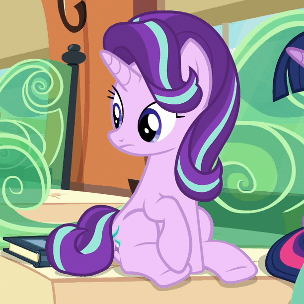 Size: 612x612 | Tagged: safe, screencap, character:starlight glimmer, character:twilight sparkle, character:twilight sparkle (alicorn), species:alicorn, species:pony, episode:the times they are a changeling, g4, my little pony: friendship is magic, animated, gif, solo focus