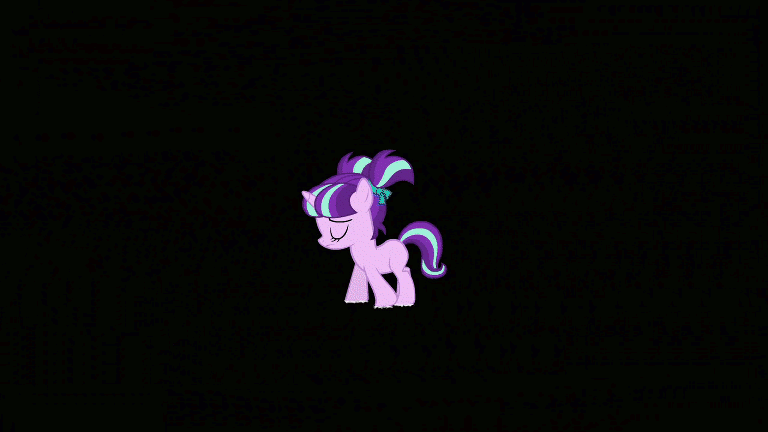 Size: 768x432 | Tagged: safe, screencap, character:starlight glimmer, character:twilight sparkle, character:twilight sparkle (alicorn), species:alicorn, species:pony, species:unicorn, episode:the cutie re-mark, :t, animated, black background, bump, close-up, cute, eye contact, eye shimmer, eyes closed, female, filly, friends are always there for you, friendship, frown, gif, glimmerbetes, glowing horn, growing up, happy, lidded eyes, looking at each other, magic, mare, mulberry, sad, sadlight glimmer, simple background, singing, smiling, turquoise, turquoise (character), twiabetes, unnamed pony, walking