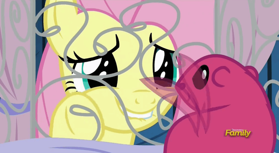 Size: 912x502 | Tagged: safe, screencap, character:fluttershy, species:pony, episode:viva las pegasus, g4, my little pony: friendship is magic, animated, cute, female, gif, hnnng, lip bite, loop, mare, prairie dog, shyabetes, solo, tail wag, tapping, the flying prairinos